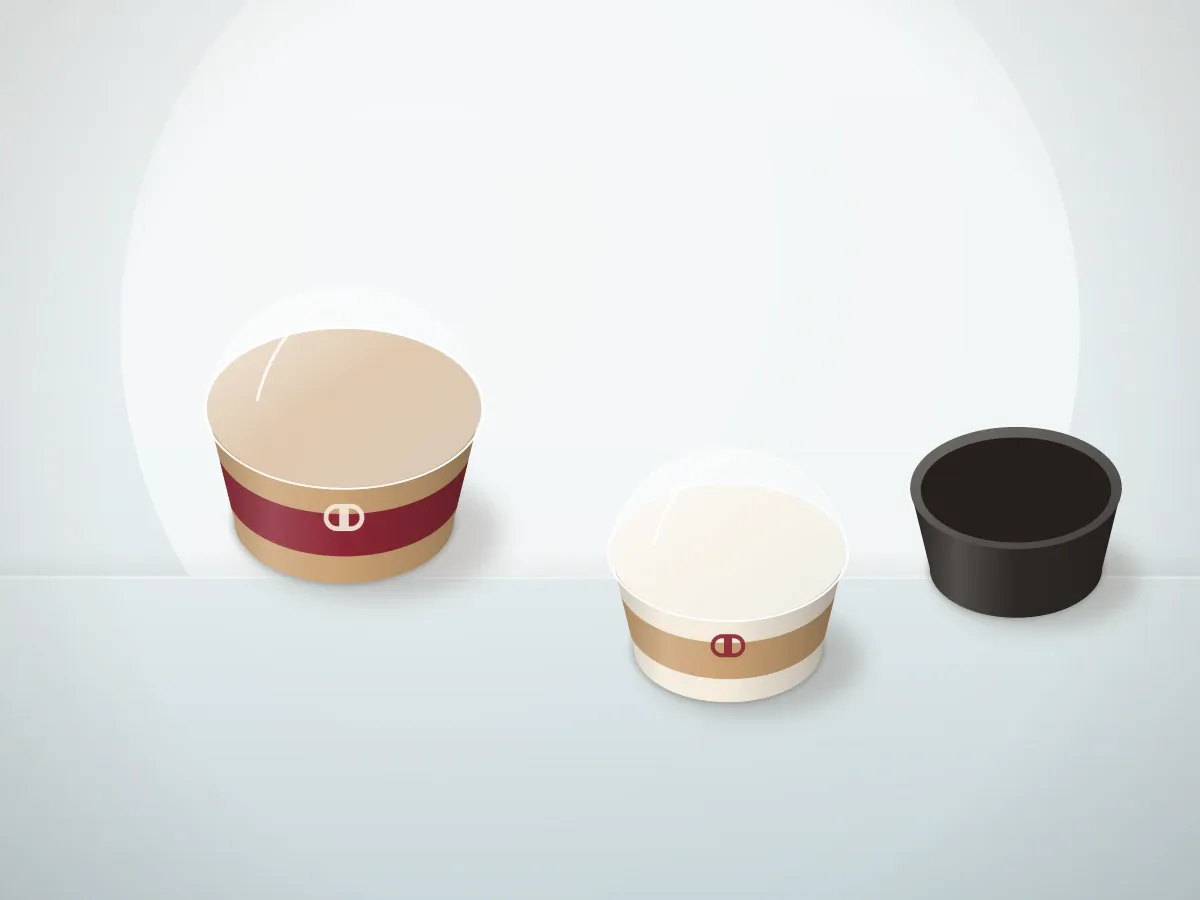 Round Food Containers: product illustration