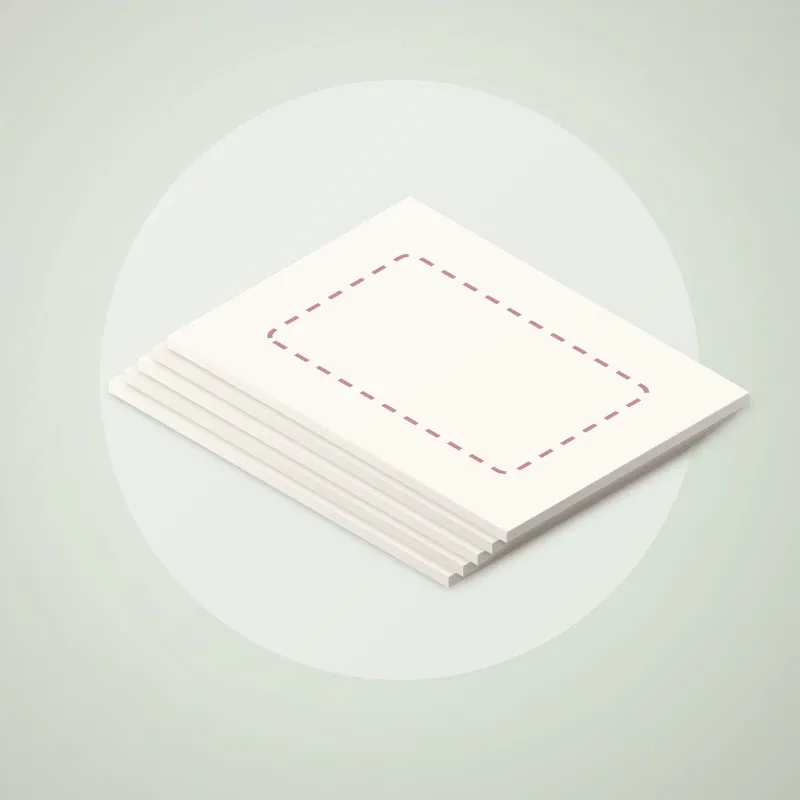 Folding boxboard swatch