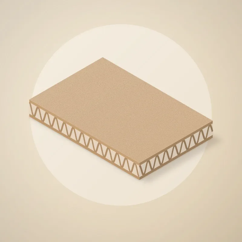 Corrugated board swatch