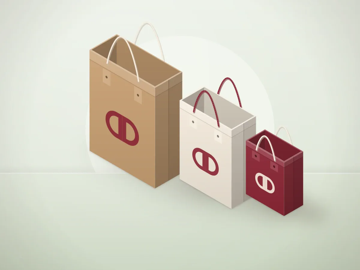 Kraft Paper Bags: product illustration