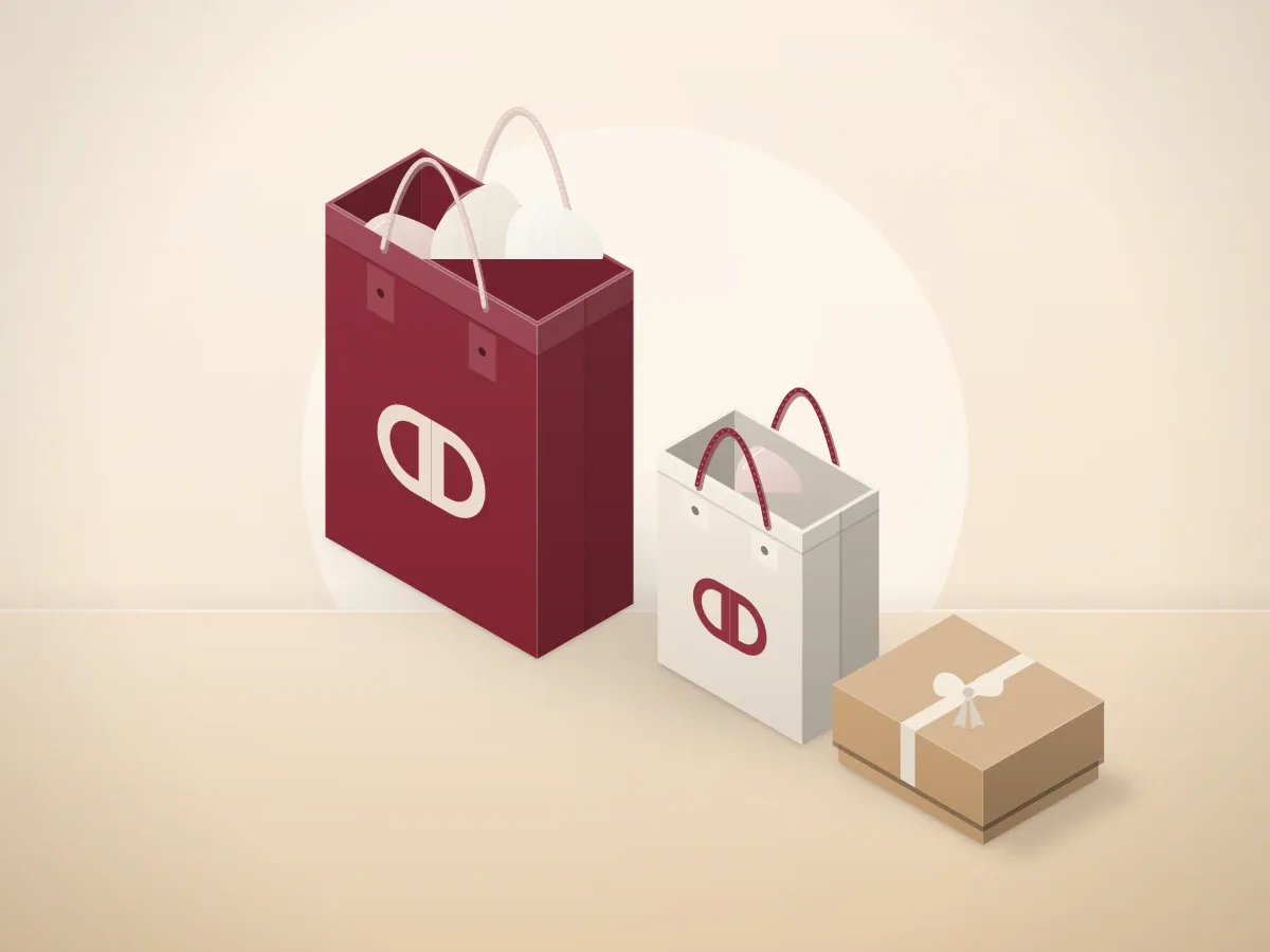 Rope-handle Gift Bags: product illustration