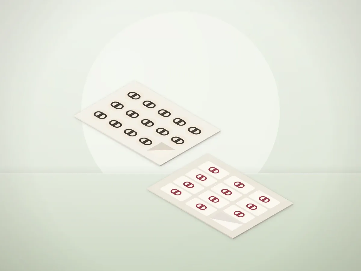 Labels & Printed Tape: colour and format options
