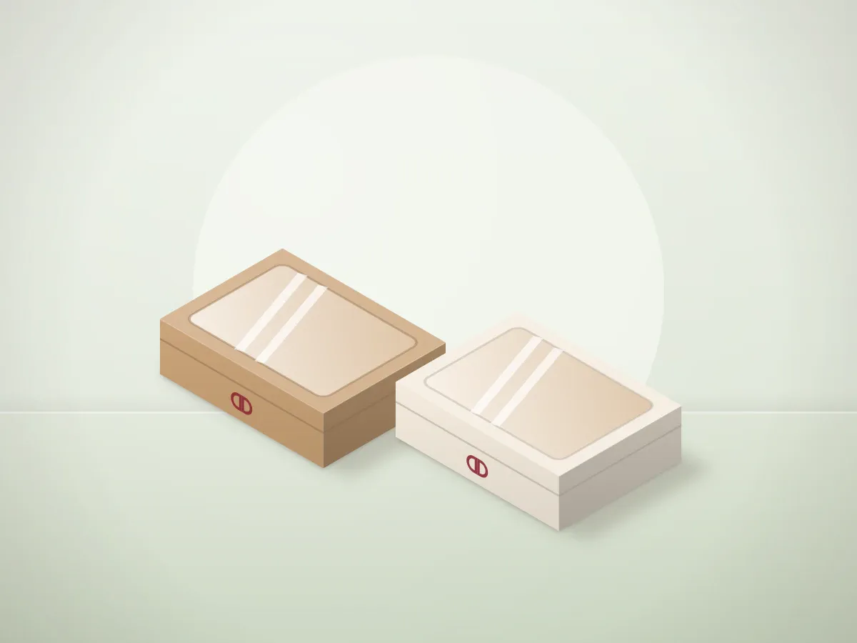 Windowed Kraft Food Boxes: colour and format options